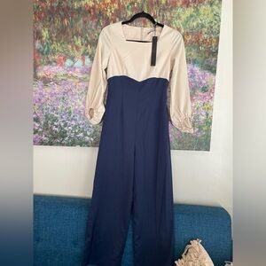 Kelisa Cream jumpsuit